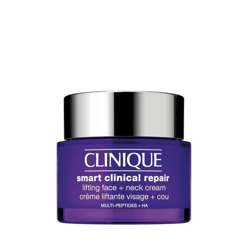 Clinique Smart Clinical Repair Lifting Face + Neck Cream with Peptides + Hyaluronic Acid | Anti-Aging + Hydrating, 2.5 Fl Oz