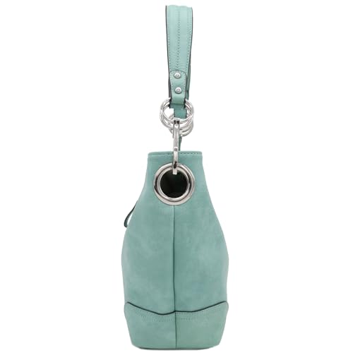 Image of Hobo Shoulder Bag with Big Snap Hook Hardware
