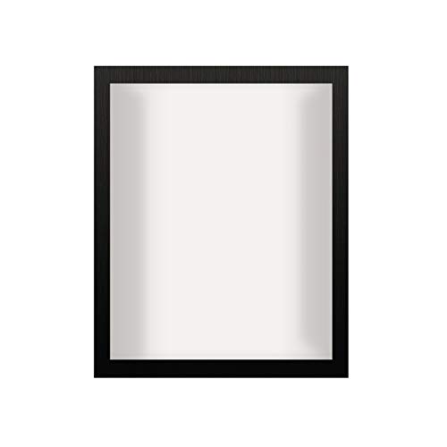 C&Z Shadow Box Frame for Memorabilia Awards Medals Photos, Display Case with Holder, Hook and Table Stand, Black