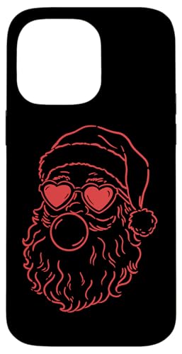 サンタハートグラス バブルガム付き スマホケース iPhone 14 Pro Max 用