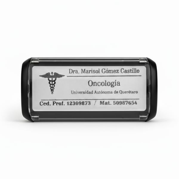Lista de Sellos Top 10. 44 WRLD Sello Médico Personalizado Para Doctores, Enfermeras, Recetas Trodat 4913 5.8 X 2.2 Cm