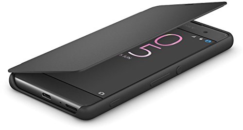 Sony Mobile Smartphone-Flipcover SCR54 Hülle für Xperia XA - Graphit-Schwarz