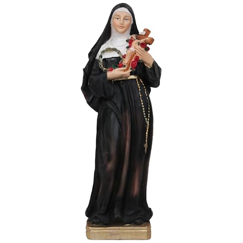 Santa Rita Estatua Religiosa 11 Pulgadas Resina Multicolor