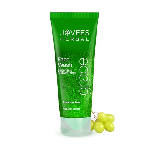 Image of Jovees Herbal Grape Face Wash With Grape Seed & Orange Peel Extracts | For Brighter & Glowing Skin | Reduces Uneven Skin Tone & Fine Lines | For All Skin Types 120ml