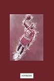  Michael Jordan Watercolor 3 G90331 Notebook: 6x9 120 Pages, Planner, Diary, Matte Finish Cover, Journal, Lined College Ruled Paper