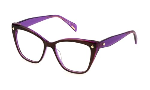 Lunettes femme Police VPLM03 bordeaux violet ideales pour travailler sur ecran avec style