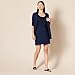 Amazon Essentials Women's Ponte Pull-On Mini Length A-Line Skirt, Navy, XX-Large