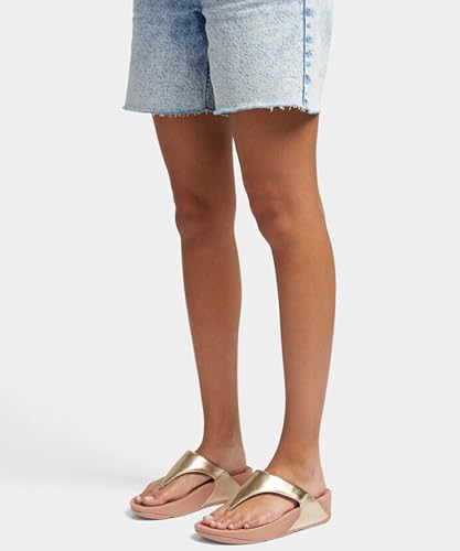 Image of FitFlop Womens Lulu Leather Toe Post Sandals