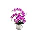 Produktbild SYQOIU Künstliche gefälschte Blumen Phalaenopsis Künstliche Blume, Handgefühl-PU-Material Blumen-Blumen-Anordnung, gefälschte Blumen-Topf-Dekoration im Wohnzimmer Blumensträuße Dekorationen