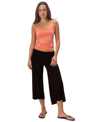 Full Tilt Womens Low Rise Gaucho Pants Black Medium