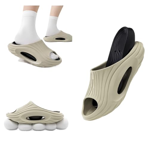 Premium Comfort Wood Pattern Thick Soft EVA Slides Non Slip Sandals Summer Slippers For Men Indoor Outdoor Footwear4