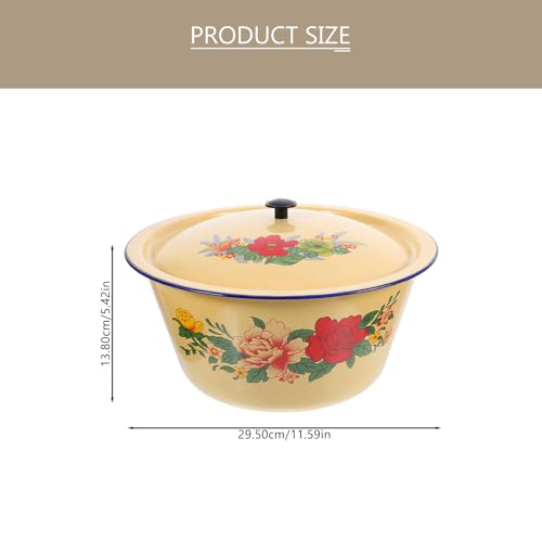 Casserole émaillée grande capacité : marmite à ragoût maison robuste - 3