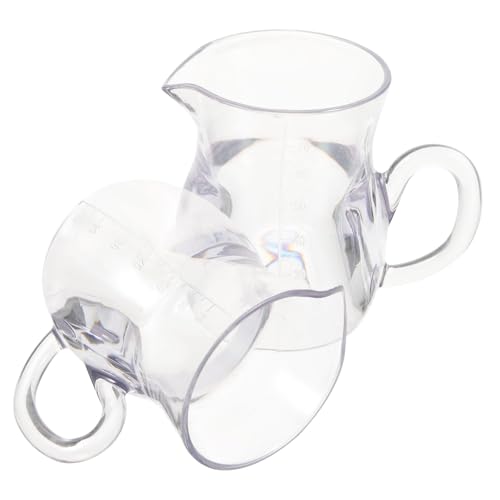 STOBAZA 2pcs Liquor Dispenser Acrylic Wine Pitcher Handle Enhance Red White Wine Taste Decanter