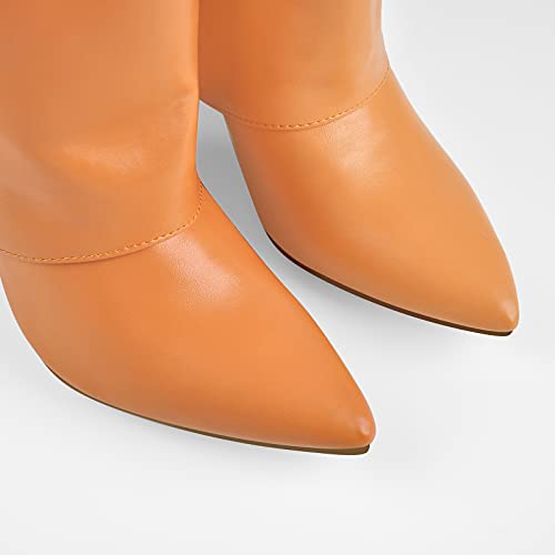 Richealnana-Womens-Pointed-Toe-Wedge-Heel-Slip-On-Knee-High-Boots
