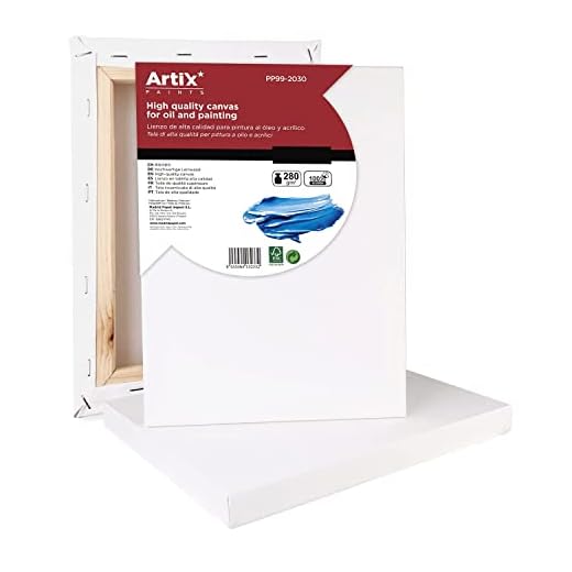 CABLEPELADO Lienzos para pintar | Lienzos en blanco pre-estirados para acrílico, óleo, y medios húmedos | 100% Algodón | Apto para artistas profesionales y aficionados | 380 gramos | 20 x 25 cm