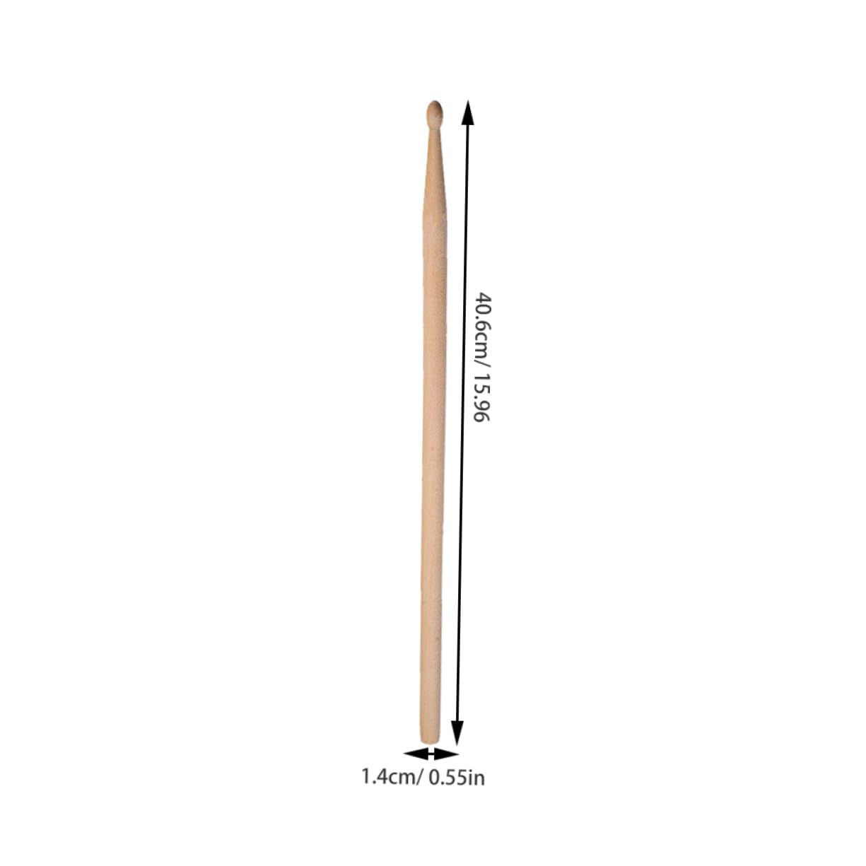 SUPVOX 2 Sets Baguettes de Batterie en Bois D'érable avec Sacoche en Tissu pour Répétitions et Scènes Professionnelles