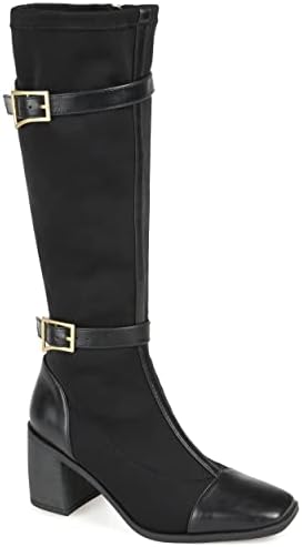 Journee Collection Womens Gaibree Tru Comfort Foam Stacked Heel Knee High Boots Black 12 Regular WOMENS US | Image 6