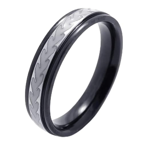 Bague acier inoxydable de haute qualité, un anneau classique et durable pour couples