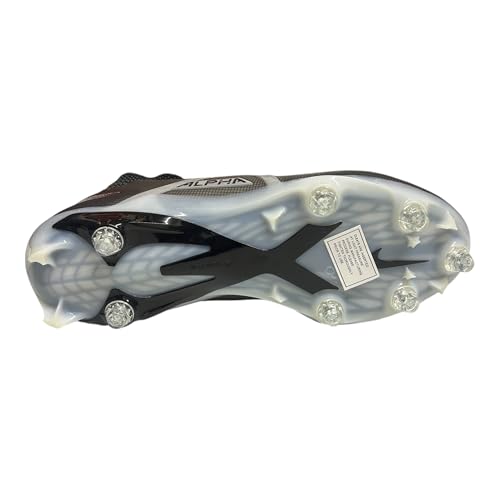 Image of Nike Alpha Menace Elite 3 White /Particle Grey /Opti Yellow /Black Mens Football Cleat.