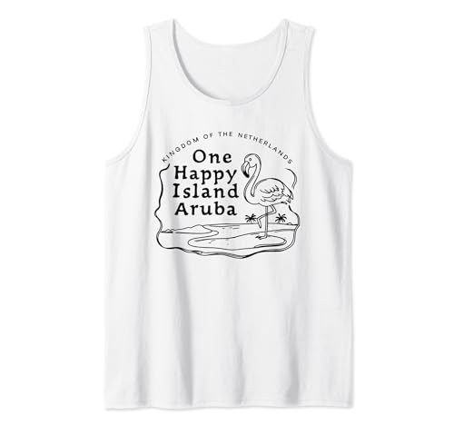 One Happy Island Aruba Souvenir Summer Vacation Matching Tank Top