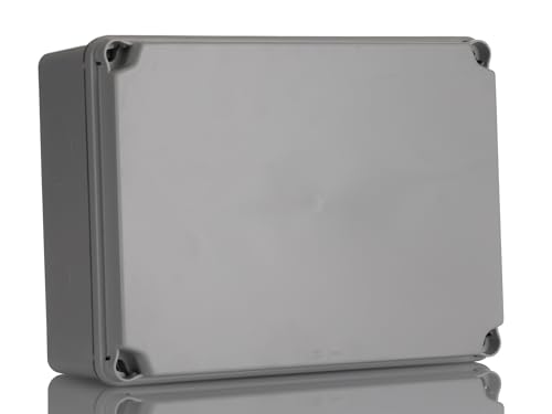 IDE EL231 IP65-IP67 Caja Estanca de Derivación con Tapa Opaca y Laterales Lisos, Gris, 180mm x 241mm x 95mm