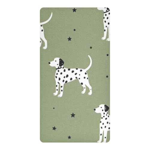 Parure lit bébé imperméable 132x71 cm drap housse cuna dalmatien étoiles - 2