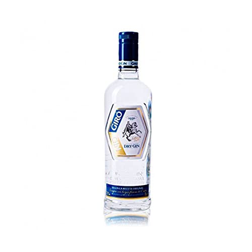 Ginebra Giro Gin de 70 cl - Elaborado en Barcelona - Bardinet (Pack de 1 botella)