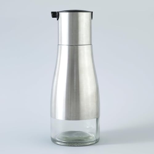 Image of Kuber Industries Oil Dispenser | Oil Containers for Kitchen | Cooking Oil Dispenser | Air-Tight Oil Dispenser with Cap | Oil Pourer Dispenser | SD-230701 | 350 ML | Black