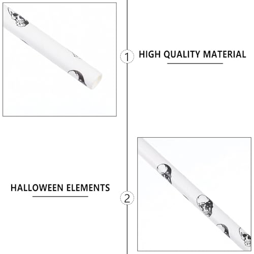 100 pitillos de papel desechables para Halloween miniatura 7