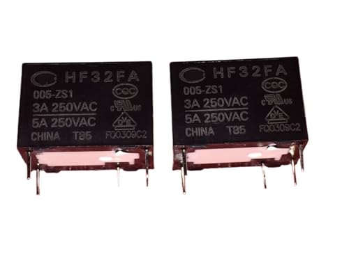 Relais HF32FA/005-ZS1 5V CC 5 broches JZC-32FA mini relais de puissance