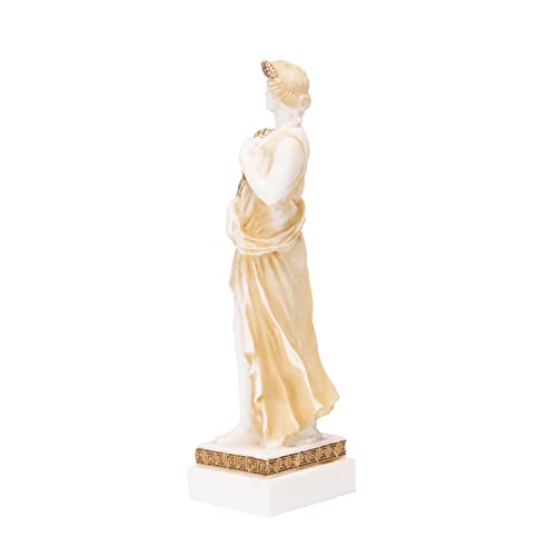 Estatua de Demeter de Alabastro Dorada 16 cm miniatura 6