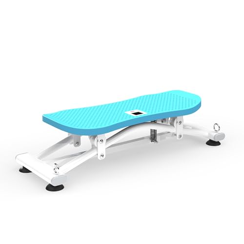 WZONICE98 Sliding Ski Simulator with Resistance Bands — Indoor Skiing Fitness Equipment for Full-Body Cardio Training, Home Gym Core Leg Arm Workout, Blue