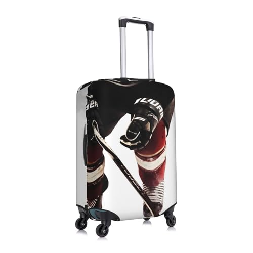 Luggage Cover Elastic Washable Suitcase Cover Dustproof Suitcase Protector Personalized Ice Hockey Pattern Travel Luggage Baggage Covers For 18-32 Inch3