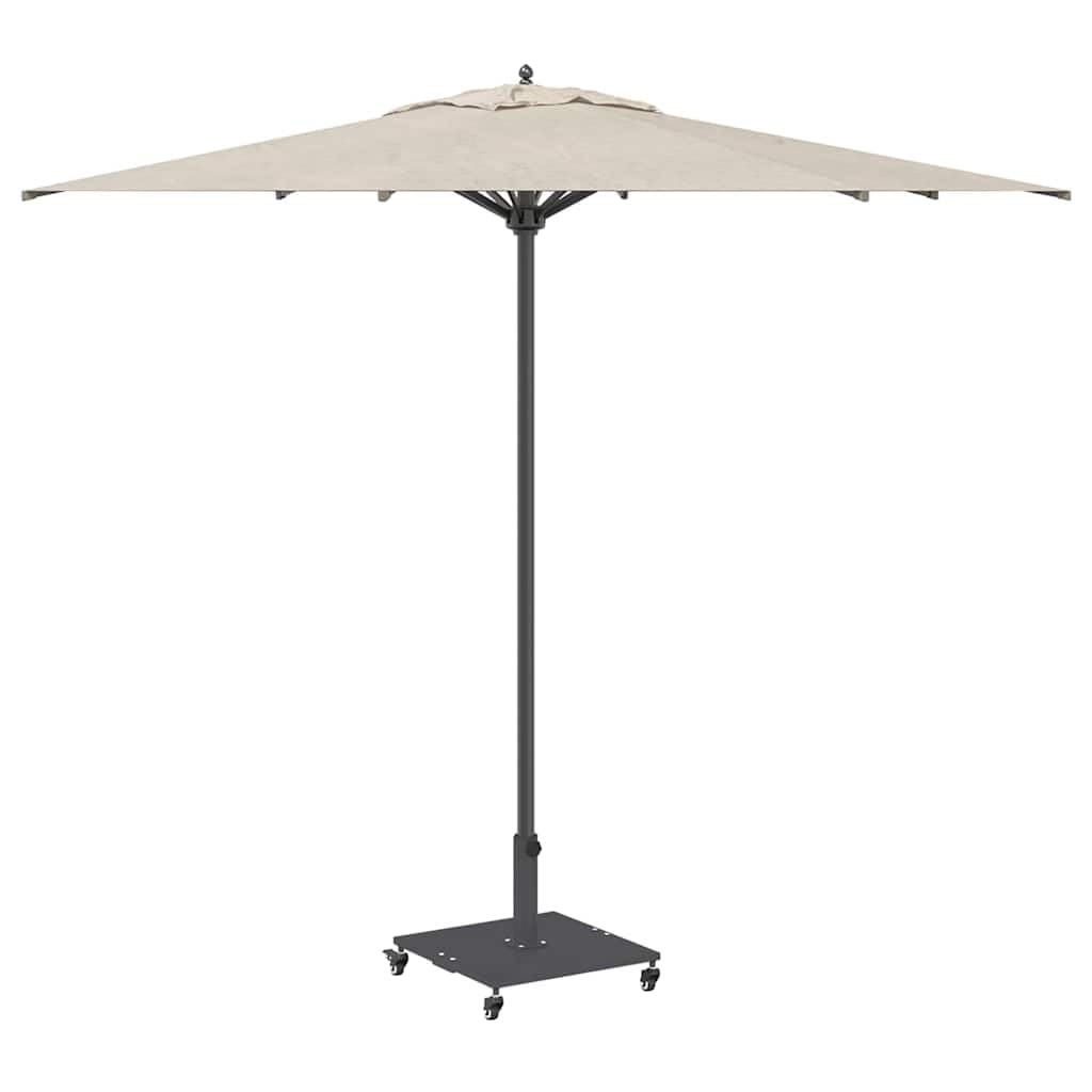Stojak na parasol przeciwsłoneczny, ciemnoszary, ze stali, 45 x 45 x 31,5 cm, stabilna podstawa parasola na balkon, taras, do ogrodu, z regulowanymi nóżkami i wytrzymałą wagą dla bezpiecznego