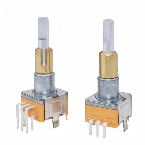 Encodeur EC11 rotatif double axe 15 impulsions bouton poussoir EC11EBB24C03
