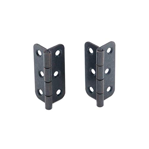 T Tulead Door Hinges Iron Folding Hinges Oil Rubbed Bronze Hinges 2"X1.42" Cabinet Closet Hinges Pack Of 20 With Screws #TOP3