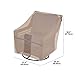 Modern Leisure Monterey Patio Lounge/Swivel Chair Cover - Weather-Resistant Fabric - Outdoor Furniture Protection Perfect for Patio, Deck, and Porch - 37.5