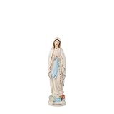 Statue Notre Dame de Lourdes en porcelaine 11 cm – Une représentation mariale délicate et lumineuse, idéale pour un coin prière. Disponible au Palais du Rosaire.