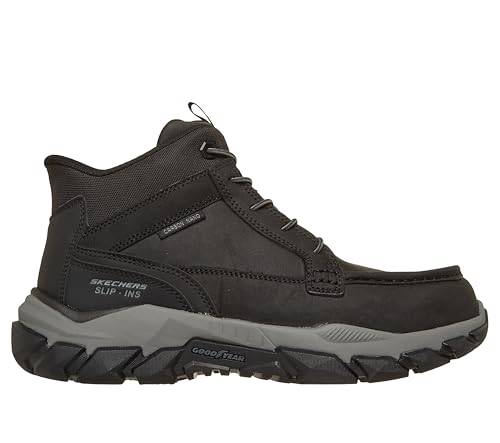 Skechers Skecher's Mens for Work Santoro Leather Safety Moc Toe Slip Ins