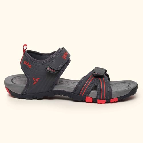 Image of YOHO TrailMark 002 Sports Sandals for Men | Comfortable & Lightweight | Flexible & Breathable | Footpharma footbed | Anti-Skid Footwear for Trekking, Hiking & Outdoor