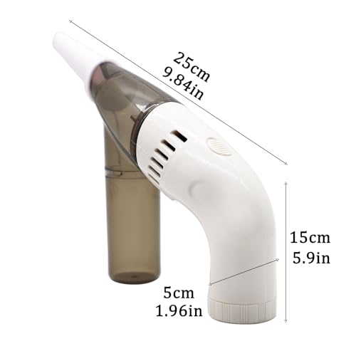 Image of Electric Bead Sucker Bug Vacuum Machine Hand Held Vacuums Tiny Car Vacuum Handheld Bead Suction Machine for Jewelry Making (White)