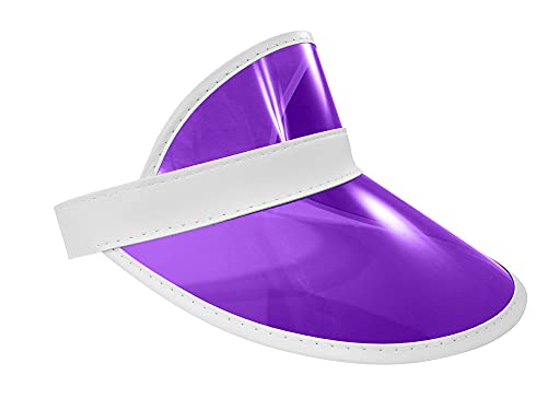 Clear Colored Plastic Sun Visor Tennis Beach Bingo Vegas Dealer Golf Casino Hat #TOP6