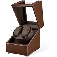 Mcbazel Caja Giratoria para 2 Relojes,Watch Winder Automático