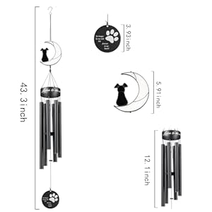 Dog-Memorial-Wind-Chime-43-Loss-Sympathy-Gift-Metal-Music-Chimes-A-Good-Remembrance-Present-Memory-Souvenir-Can-be-Used-As-Two-Wind-Chimes-to-Decorate-Garden - Cucciolini Doodles   Dog-Memorial-Wind-Chime-43-Loss-Sympathy-Gift-Metal-Music-Chimes-A-Good-Remembrance-Present-Memory-Souvenir-Can-be-Used-As-Two-Wind-Chimes-to-Decorate-Garden