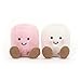 Jellycat Amuseables Pink and White Marshmallows Stuffed Toy, 3.5 inches | Food Plush | Fun Gift Idea