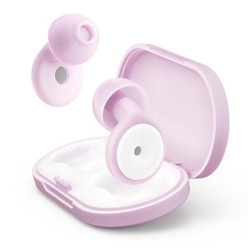 Ear Plugs for Sleeping Noise Reduction, Ear Plugs for Hearing Protection, 4 Sizes of Eartips Silicone Soft Reusable EarPlugs, for Sleep Concert Noise Sensitivity with Case