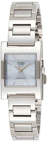 Reloj pulsera de acero con esfera azul, para mujer, LTP-1283D-2A, Casio