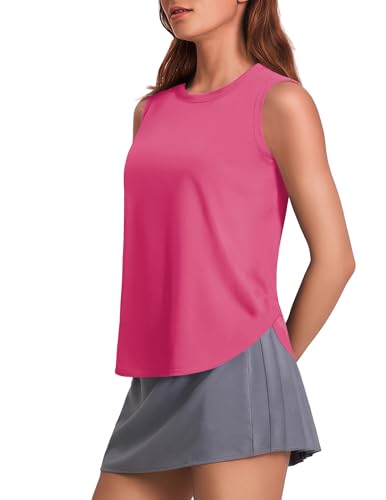 Image of PINSPARK Workout Tank Tops Woman Ice Silk UPF 50+ Athletic Yoga Shirts
