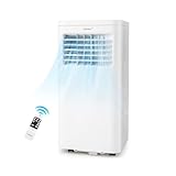 【❄Design Premuroso❄】Il pannello di controllo intelligente e la funzione di controllo remoto rendono il climatizzatore facile da regolare.Ruote e maniglie flessibili consentono di spostare il climatizzatore con facilità. Il filtro sul retro del climatizzatore è rimovibile per la pulizia e la manutenzione quotidiana. Inoltre, nella confezione è incluso un kit di installazione per finestre.