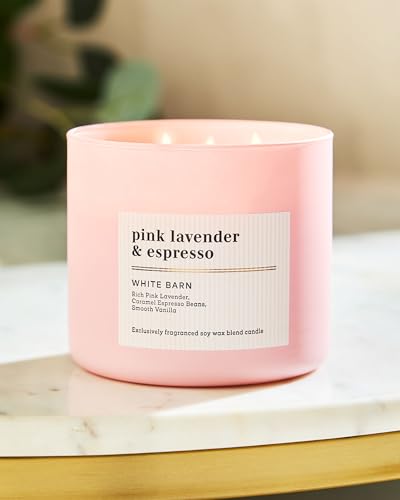 Image of Bath & Body Works Pink Lavender & Espresso 3-Wick Candle | Long-Lasting Home Fragrance | Soy Wax Blend | Bedroom & Living Room Decor | Jar Candles for Gifting|Burn Time - Upto 45 Hours| 411 g / 14.5 oz